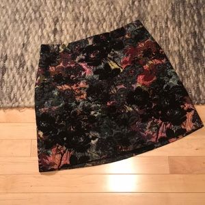 Alice + Olivia floral brocade mini skirt